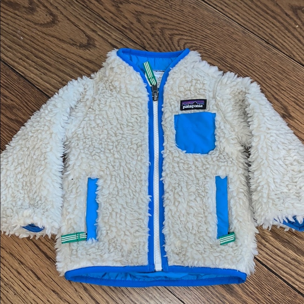 Patagonia Blue Retro Fleece Jacket 6M Like New